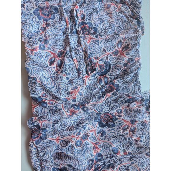 NWT MISA MISA LOS ANGELES Halter-Neck Mesh Midi Dress Size XS Blue #MB446 - Picture 11 of 11